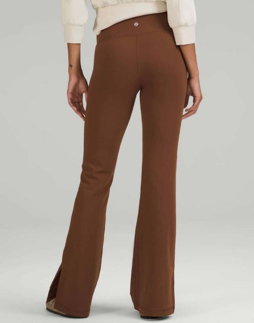 Lululemon Groove Super-High-Rise Split-Hem Flare Pant *Nulu Roasted Brown 8